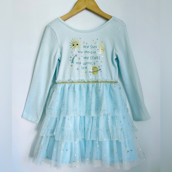 5T Carter’s Blue Tulle Dress- Sky and Planets - Picture 6 of 6